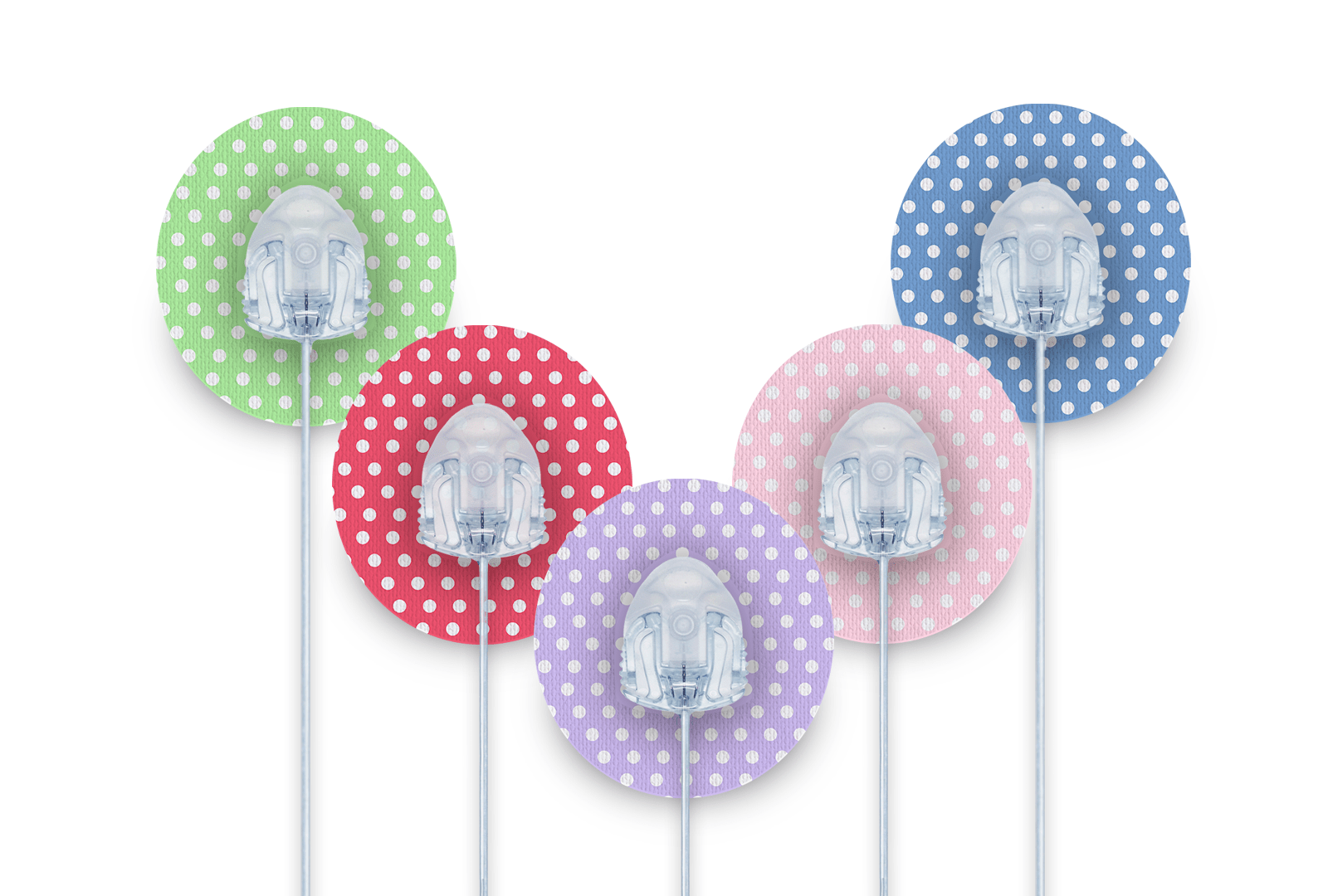 Polka Patch Pack for Freestyle Libre diabetes supplies and insulin pumps