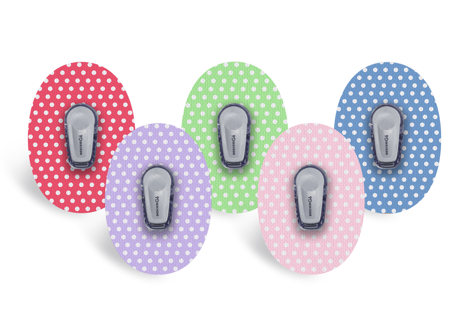 Polka Patch Pack for Freestyle Libre diabetes supplies and insulin pumps