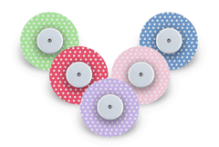Polka Patch Pack for Freestyle Libre diabetes supplies and insulin pumps