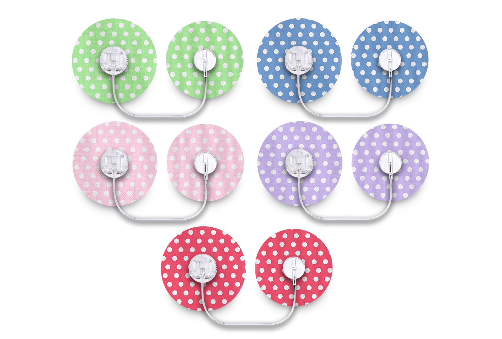 Polka Patch Pack for Freestyle Libre diabetes supplies and insulin pumps
