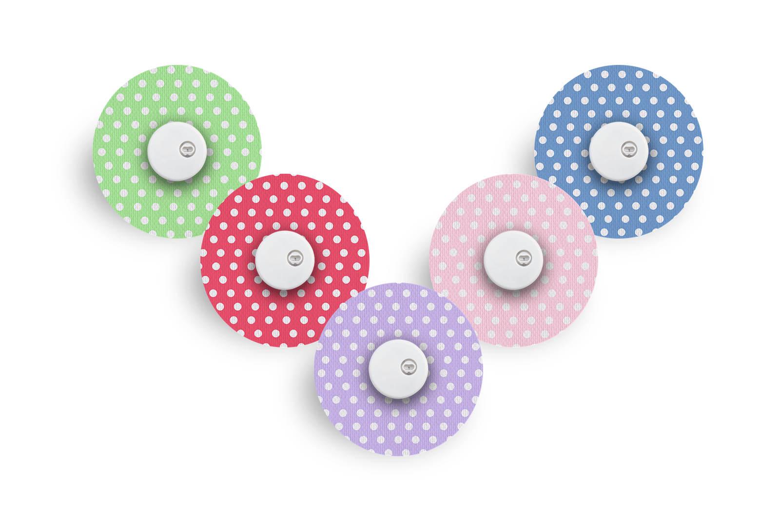 Polka Patch Pack for Freestyle Libre diabetes supplies and insulin pumps