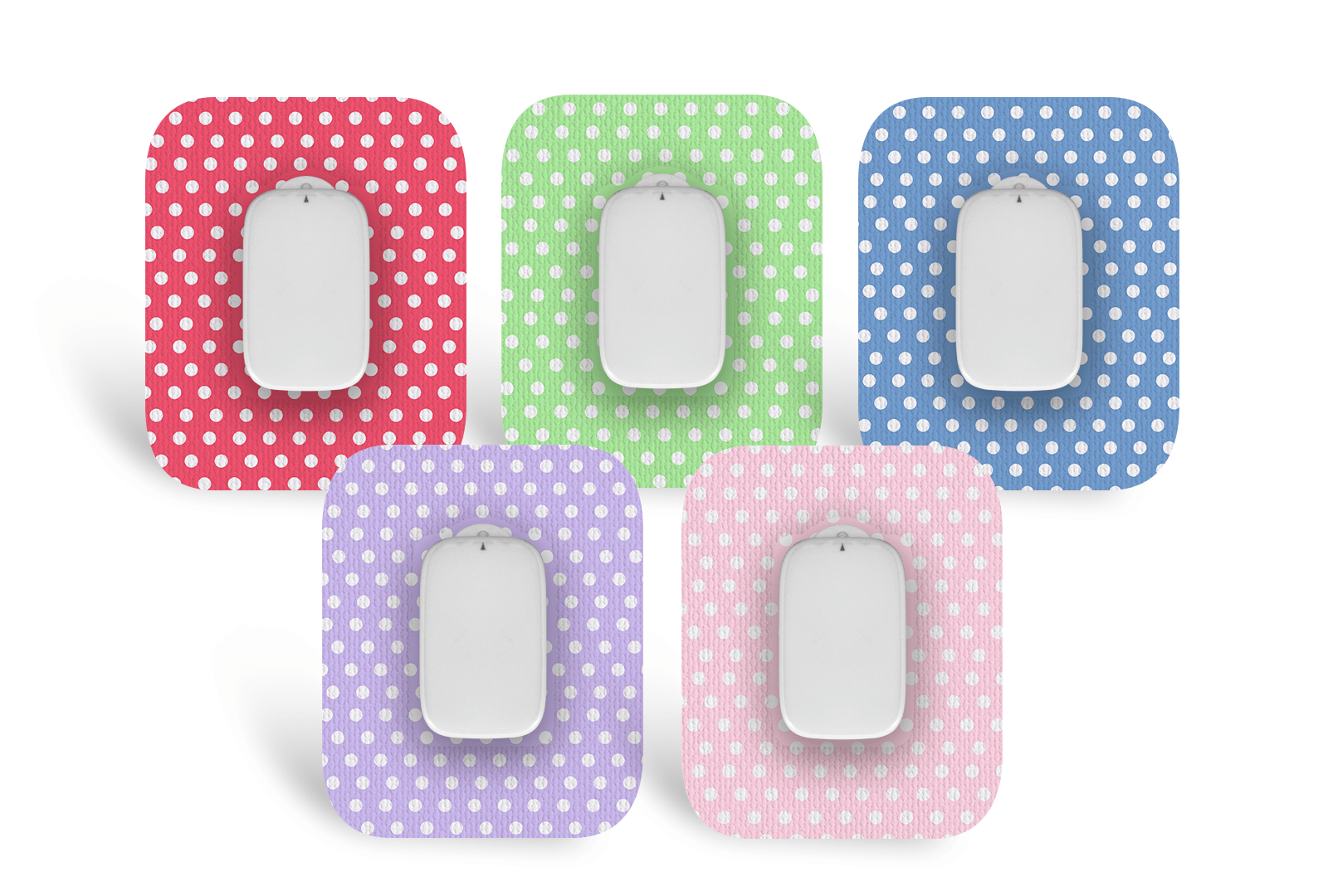 Polka Patch Pack for Freestyle Libre diabetes supplies and insulin pumps
