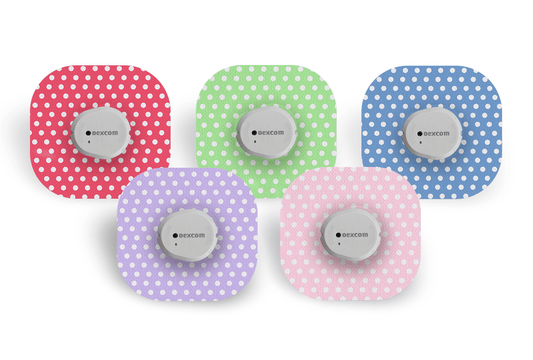 Polka Patch Pack for Freestyle Libre diabetes supplies and insulin pumps