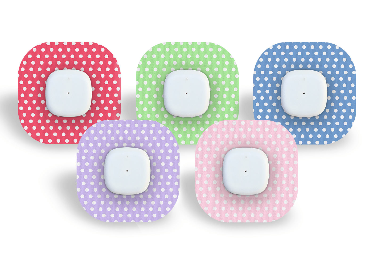 Polka Patch Pack for Freestyle Libre diabetes supplies and insulin pumps