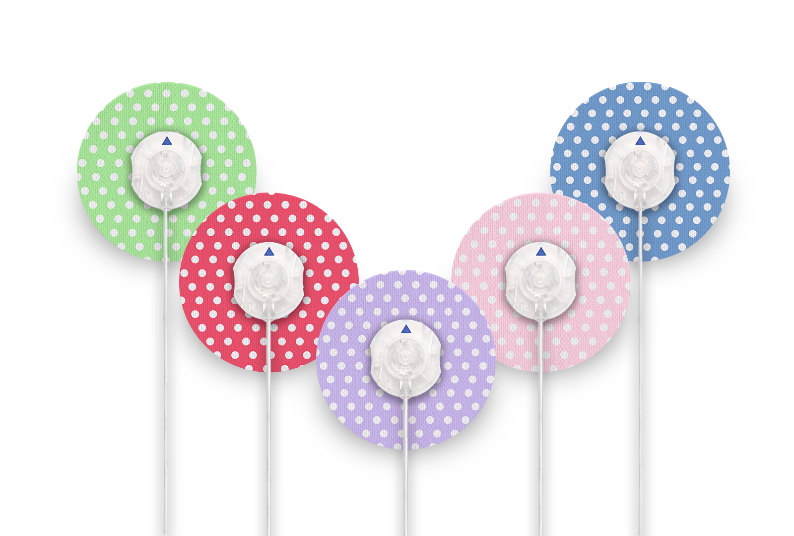 Polka Patch Pack for Freestyle Libre diabetes supplies and insulin pumps