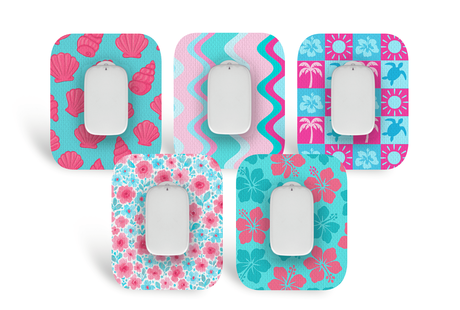 Pool Party Patch Pack for Medtrum CGM diabetes supplies and insulin pumps