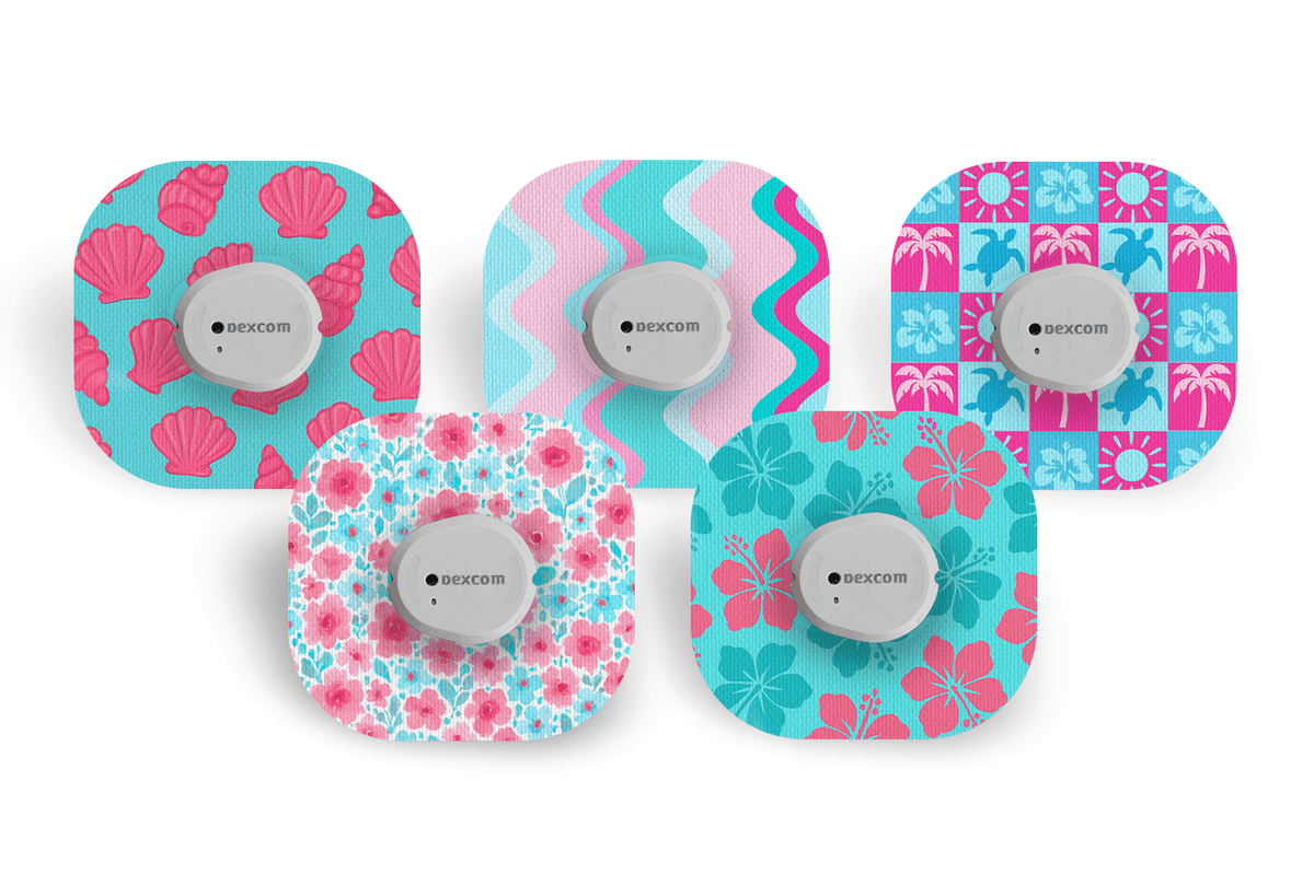 Pool Party Patch Pack for Dexcom G7 / One+ diabetes supplies and insulin pumps