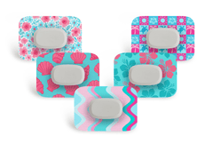 Pool Party Patch Pack for GlucoRX Aidex diabetes supplies and insulin pumps