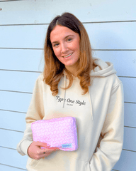 Pretty in Pink T1D Essentials Bag for diabetes supplies and insulin pumps