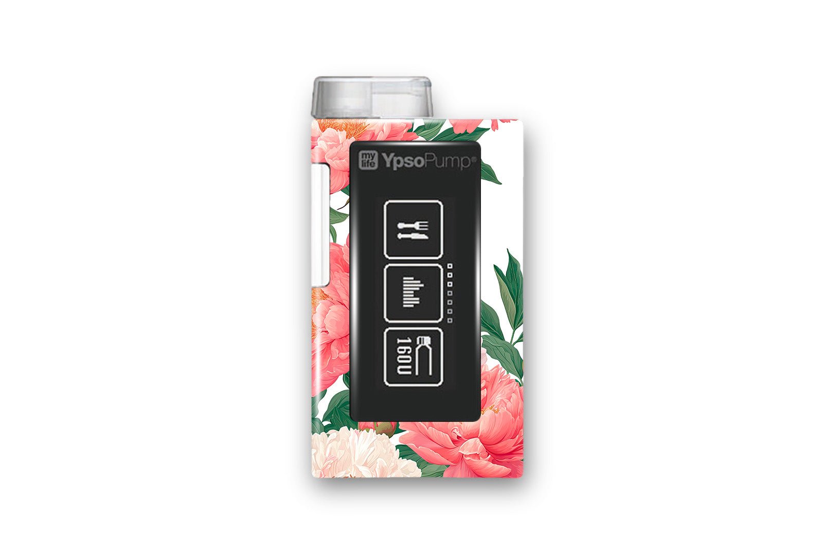 Pretty Peony Sticker for Novopen 4, 5, 6, or Echo diabetes supplies and insulin pumps
