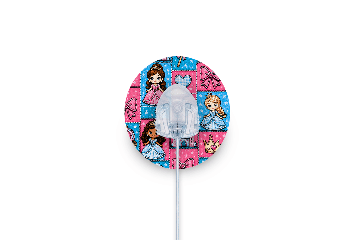 Princess Patchwork Patch - Autosoft 90 for Single diabetes supplies and insulin pumps