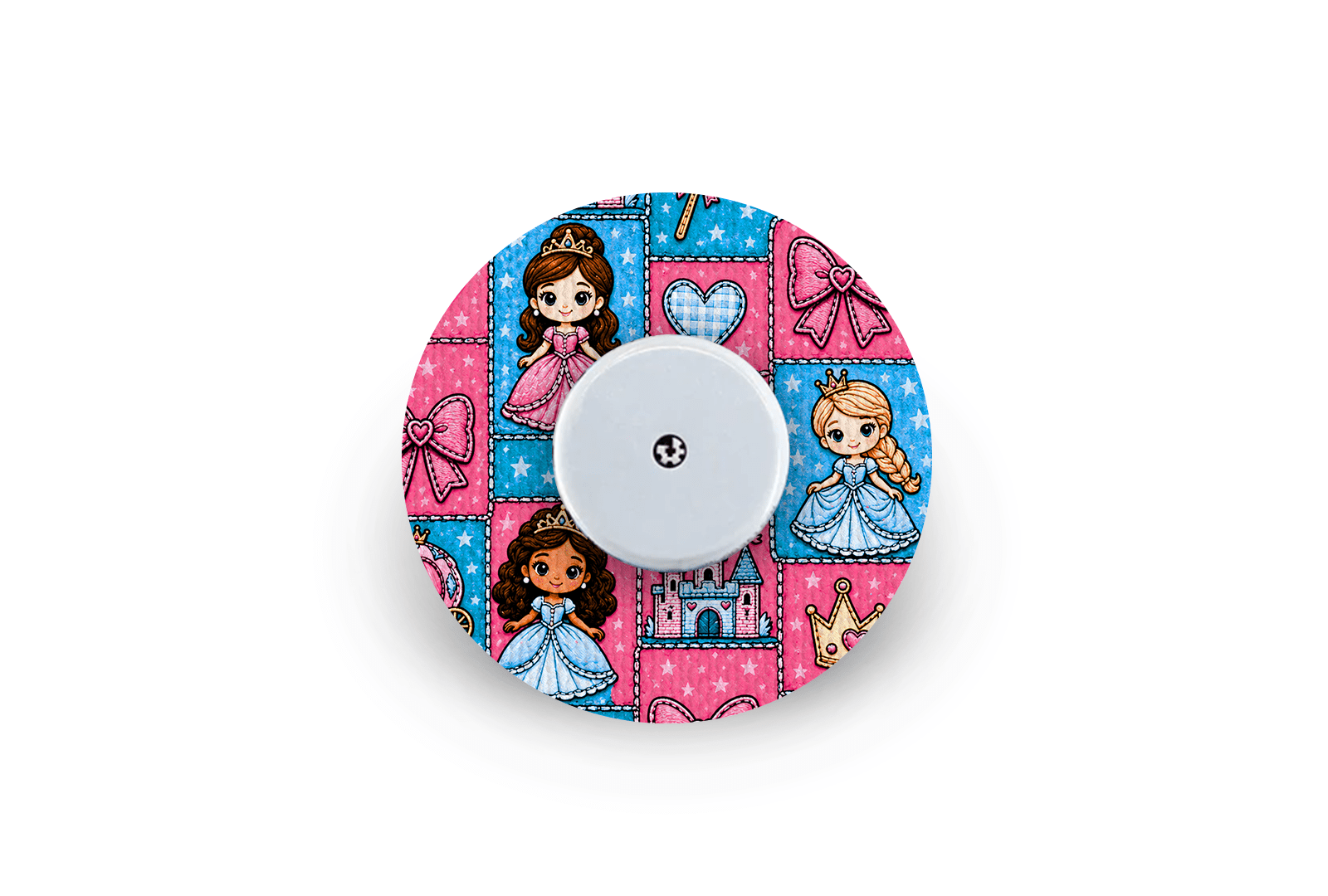 Princess Patchwork Patch - Freestyle Libre for Single diabetes supplies and insulin pumps