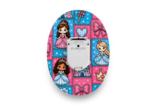 Princess Patchwork Patch - Glucomen Day for Single diabetes supplies and insulin pumps
