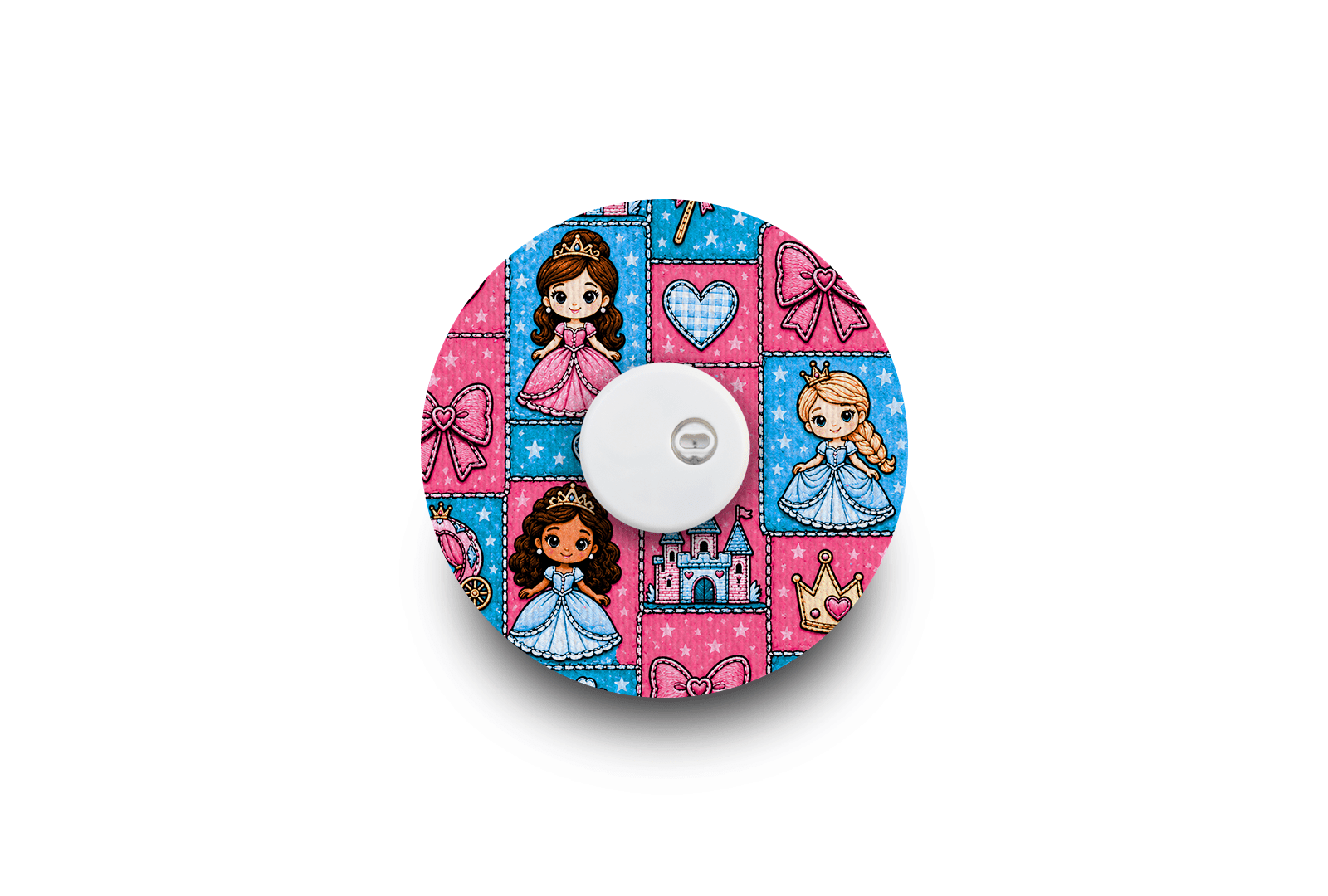 Princess Patchwork Patch - Libre 3 for Single diabetes supplies and insulin pumps