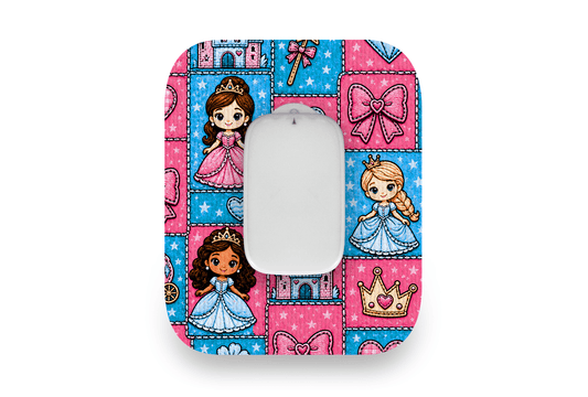 Princess Patchwork Patch - Medtrum CGM for Single diabetes supplies and insulin pumps