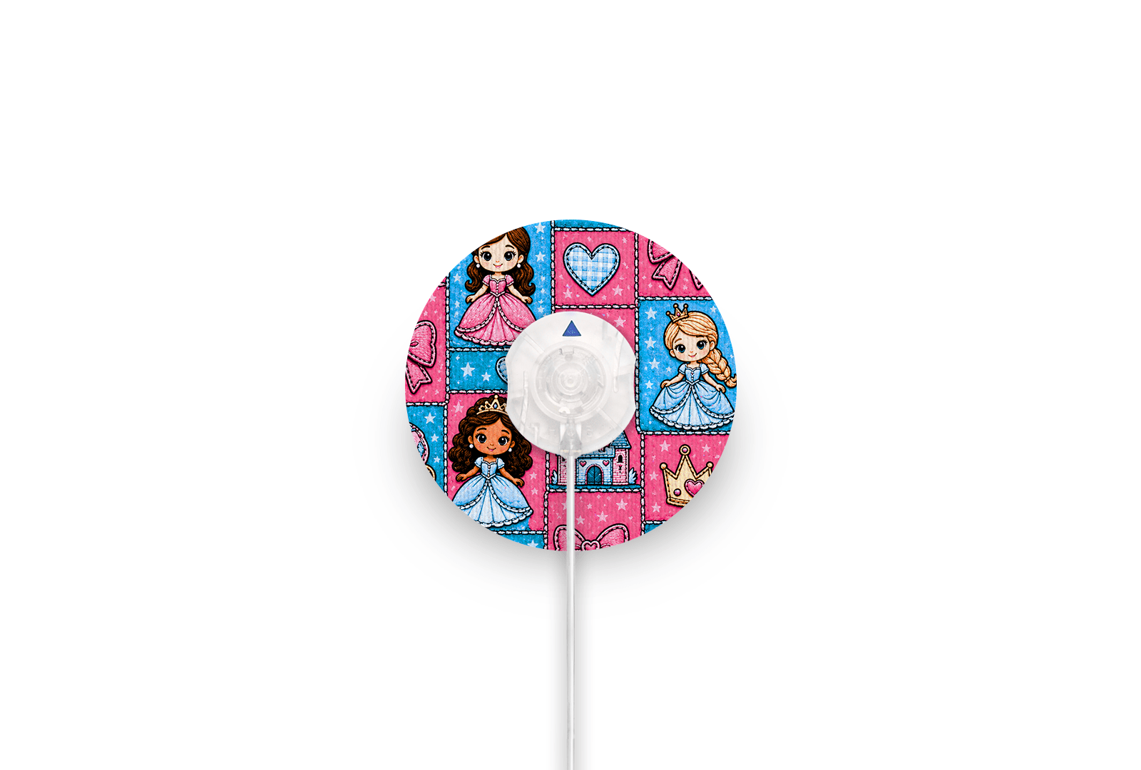Princess Patchwork Patch - Minimed QuickSet for Single diabetes supplies and insulin pumps