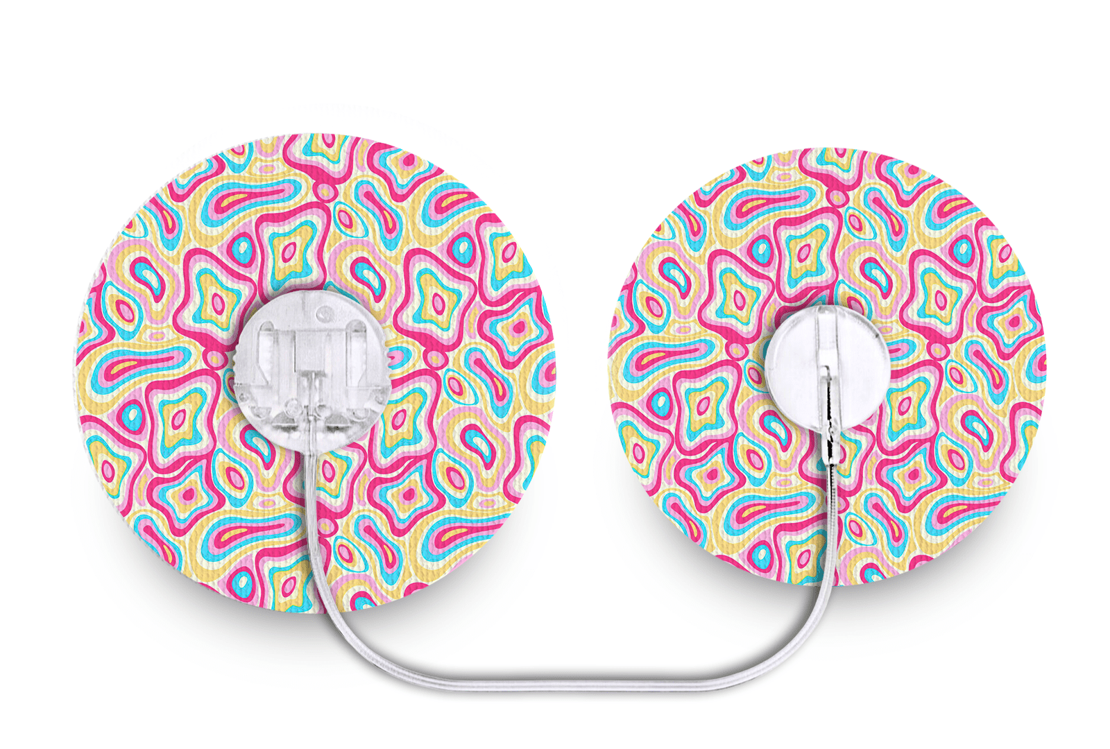 Psychedelic Patch - Tru - Steel for Single diabetes supplies and insulin pumps