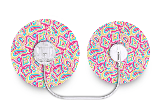 Psychedelic Patch - Tru - Steel for Single diabetes supplies and insulin pumps