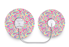Psychedelic Patch - Tru - Steel for Single diabetes supplies and insulin pumps