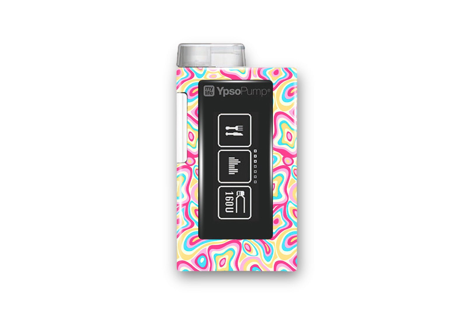 Psychedelic Sticker for Novopen 4, 5, 6, or Echo diabetes supplies and insulin pumps
