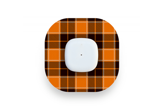 Pumpkin Plaid Patch - Simplera for Single diabetes supplies and insulin pumps