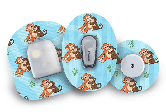 Punch the Monkey Patch for Freestyle Libre 2 diabetes supplies and insulin pumps