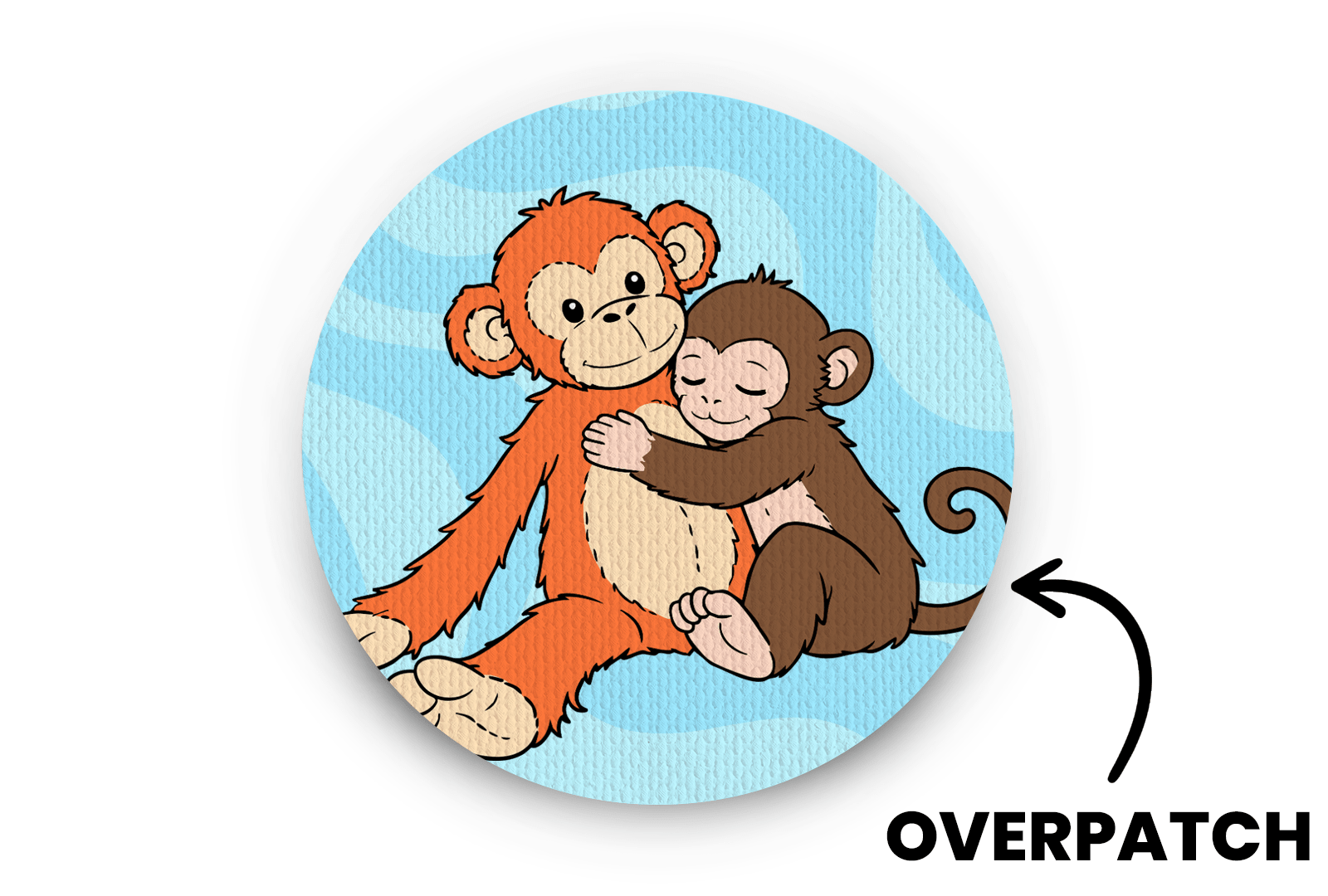 Punch the Monkey Patch - Overpatches for Single diabetes supplies and insulin pumps