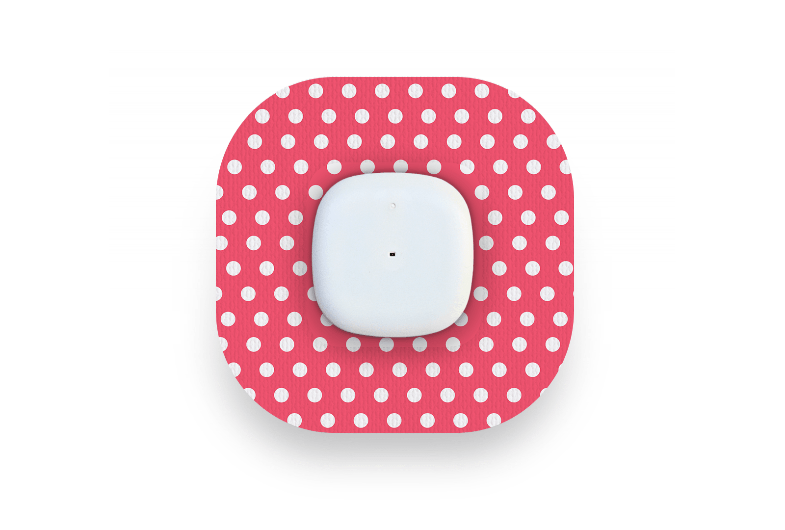 Red Polka Dot Patch for Freestyle Libre diabetes supplies and insulin pumps
