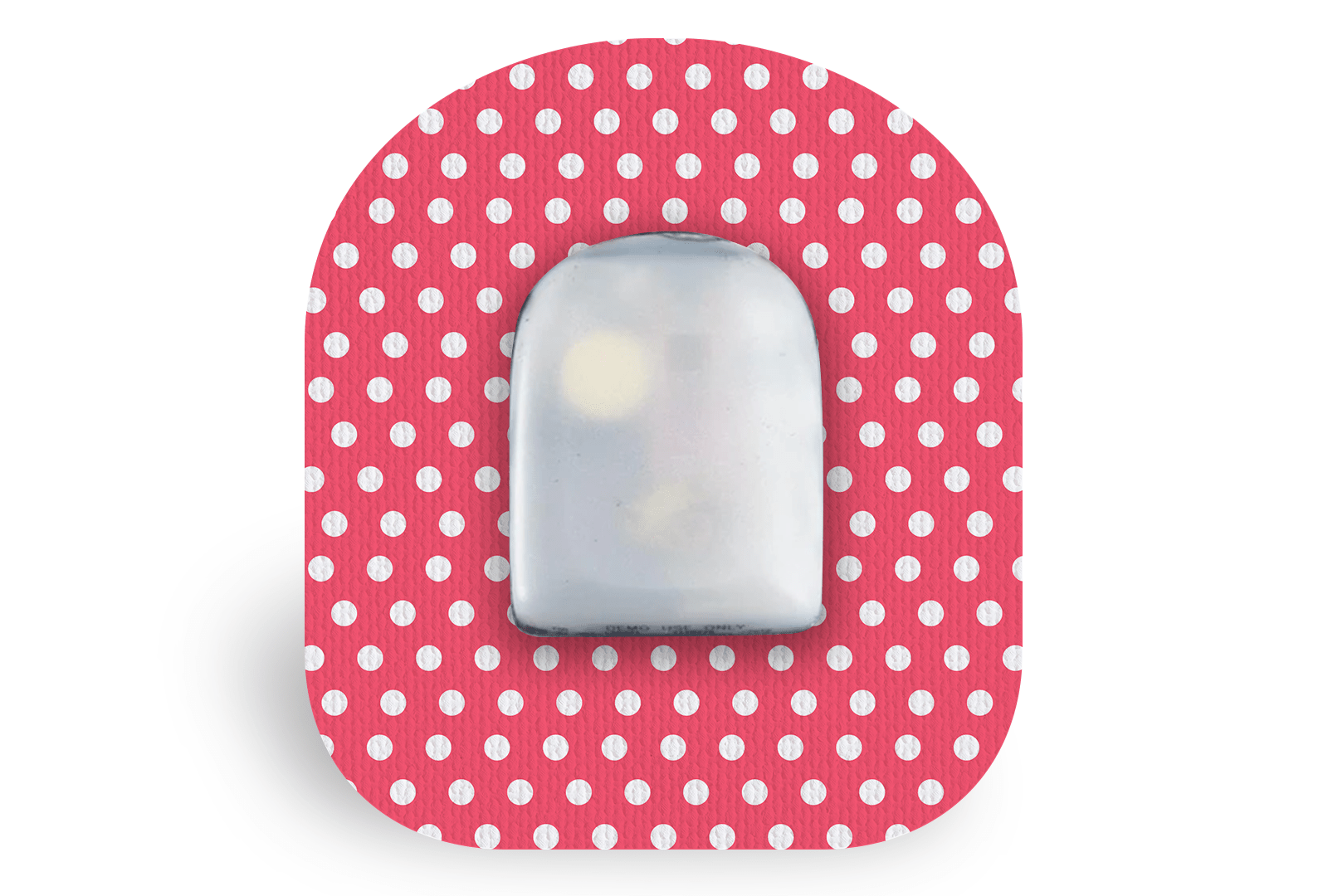 Red Polka Dot Patch for Freestyle Libre diabetes supplies and insulin pumps