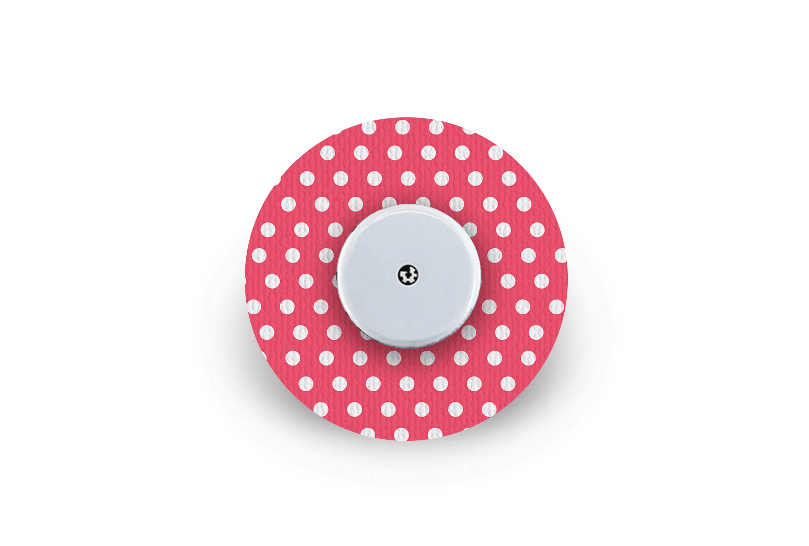 Red Polka Dot Patch for Freestyle Libre diabetes supplies and insulin pumps