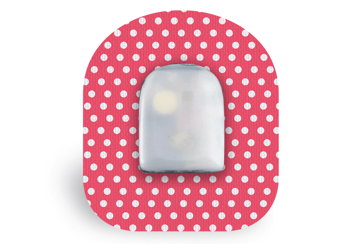 Red Polka Dot Patch - For Omnipod® for Omnipod diabetes supplies and insulin pumps
