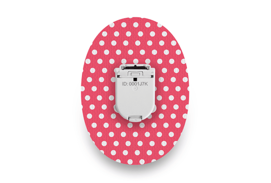 Red Polka Dot Patch - Glucomen Day for Single diabetes supplies and insulin pumps