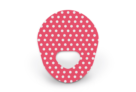 Red Polka Dot Patch - Guardian Enlite for Guardian Enlite diabetes supplies and insulin pumps