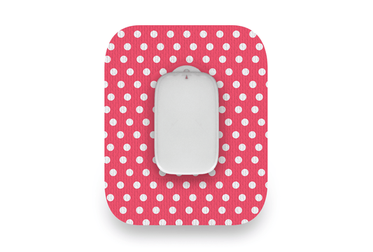 Red Polka Dot Patch - Medtrum CGM for Single diabetes supplies and insulin pumps