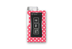 Red Polka Dot Sticker for Novopen 4, 5, 6, or Echo diabetes supplies and insulin pumps