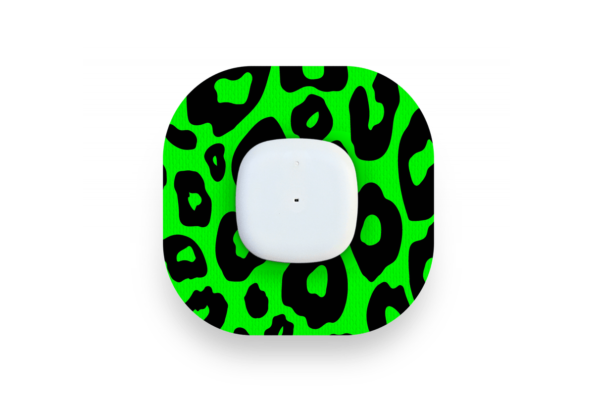 Retro Leopard Patch for Freestyle Libre 3 diabetes supplies and insulin pumps