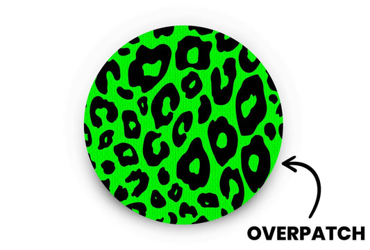 Retro Leopard Patch - Overpatches for Single diabetes supplies and insulin pumps