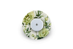 Sage Green Flowers Patch - Freestyle Libre for Single diabetes supplies and insulin pumps
