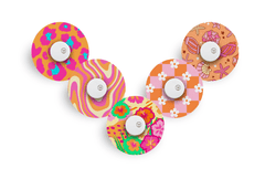 Sassy Summer Patch Pack for Libre 3 - 5 - Pack diabetes supplies and insulin pumps