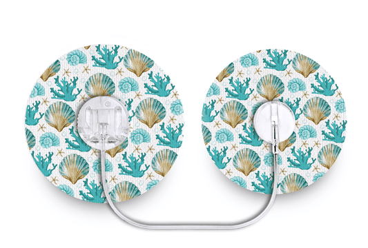 Seashells Patch - Minimed Sure - T for Single diabetes supplies and insulin pumps