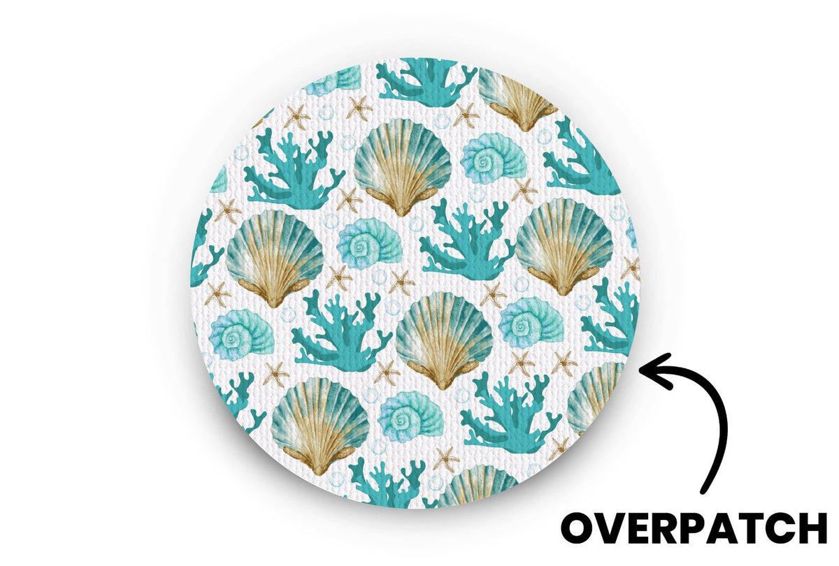 Seashells Patch - Overpatches for Single diabetes supplies and insulin pumps