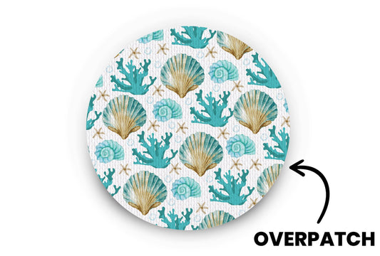 Seashells Patch - Overpatches for Single diabetes supplies and insulin pumps