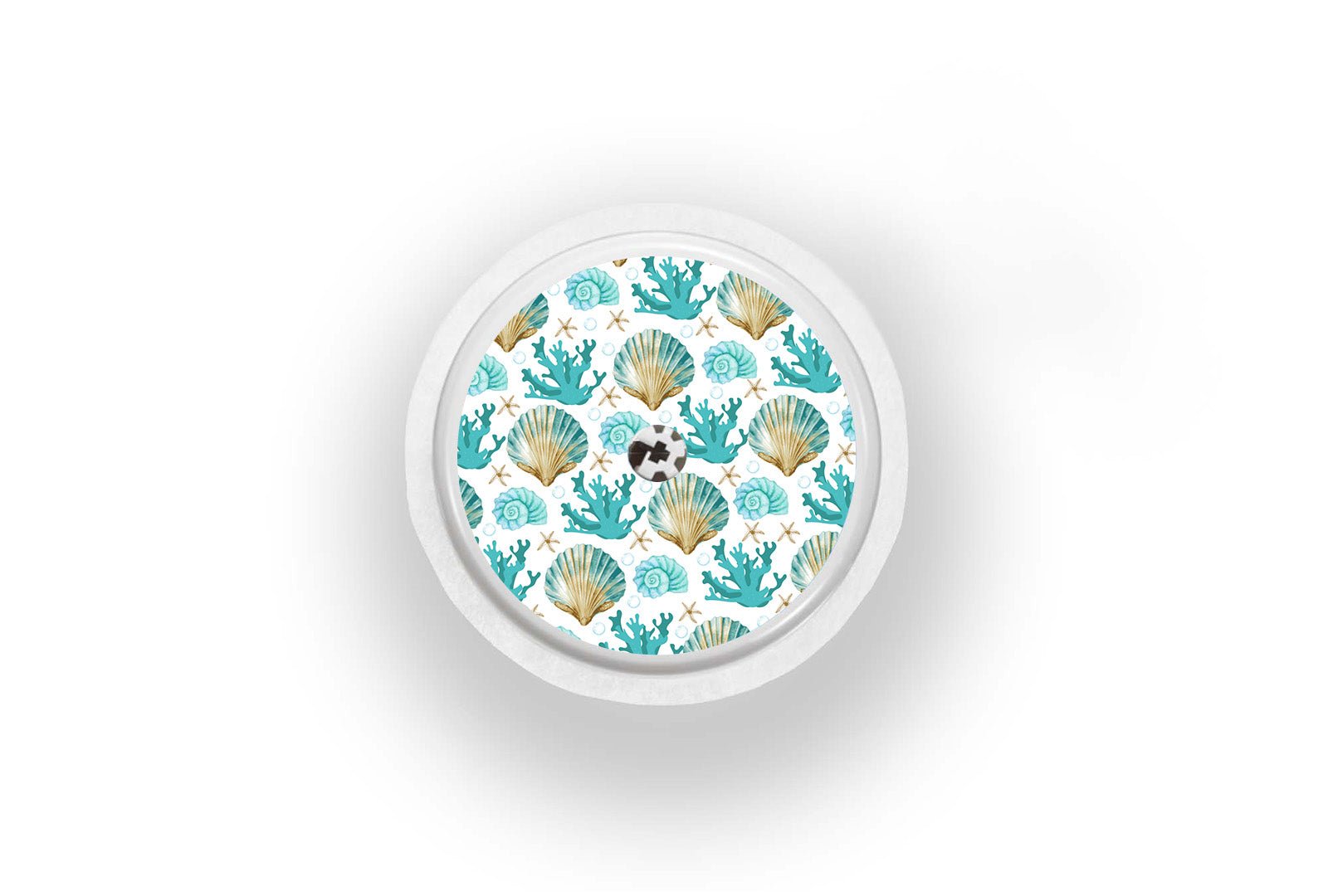 Seashells Sticker for Novopen 4, 5, 6, or Echo diabetes supplies and insulin pumps