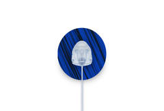Sharp Blue and Black Patch - Autosoft 90 for Single diabetes supplies and insulin pumps