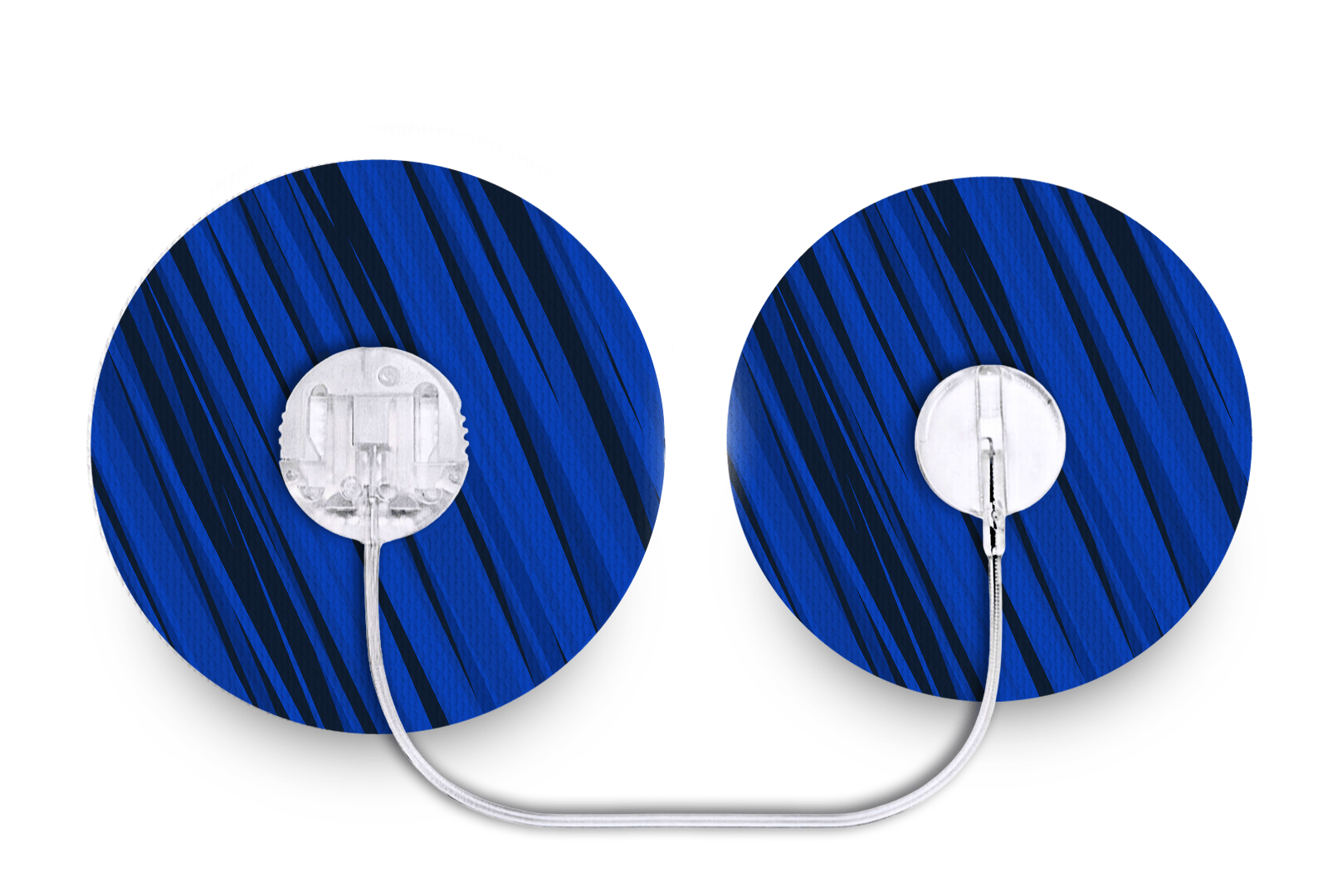 Sharp Blue and Black Patch - Tru - Steel for Single diabetes supplies and insulin pumps