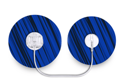 Sharp Blue and Black Patch - Tru - Steel for Single diabetes supplies and insulin pumps