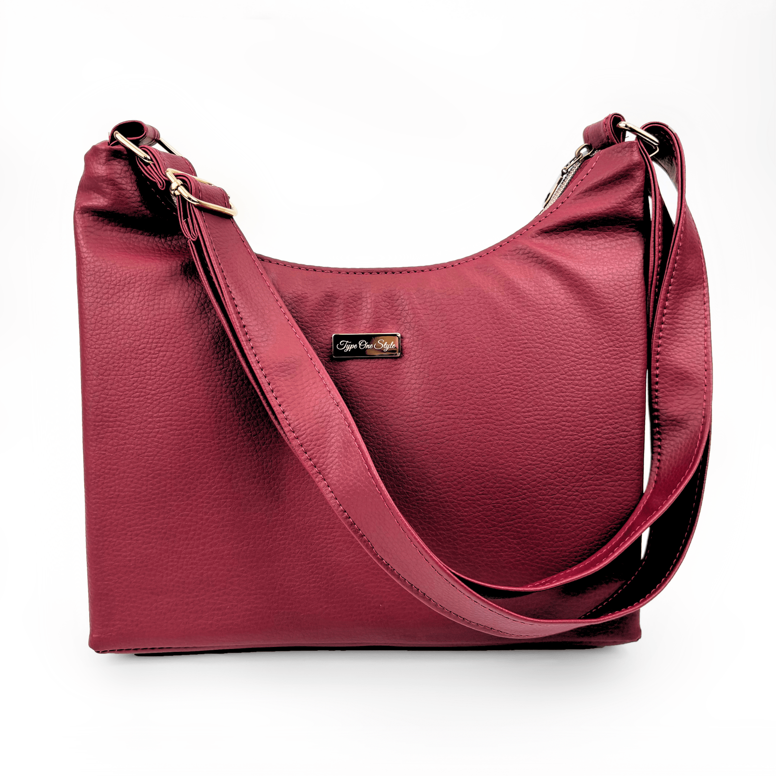 Signature Handbag for Deep Red diabetes supplies and insulin pumps