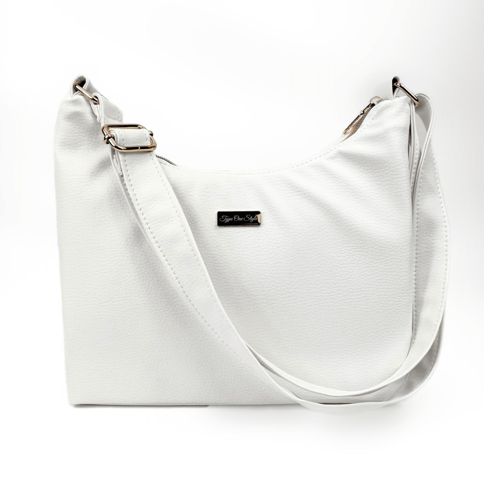 Signature Handbag for White diabetes supplies and insulin pumps