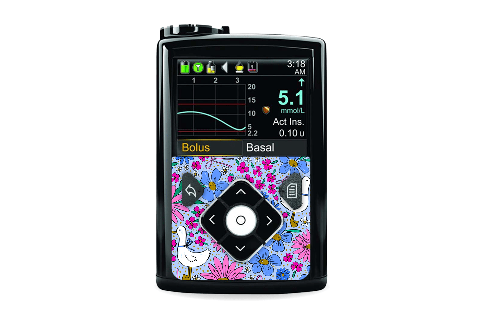 Silly Goose Sticker for Medtronic Minimed 640g, 680g, 780g diabetes supplies and insulin pumps
