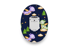 Sleepy Dragons Patch for Glucomen Day diabetes supplies and insulin pumps